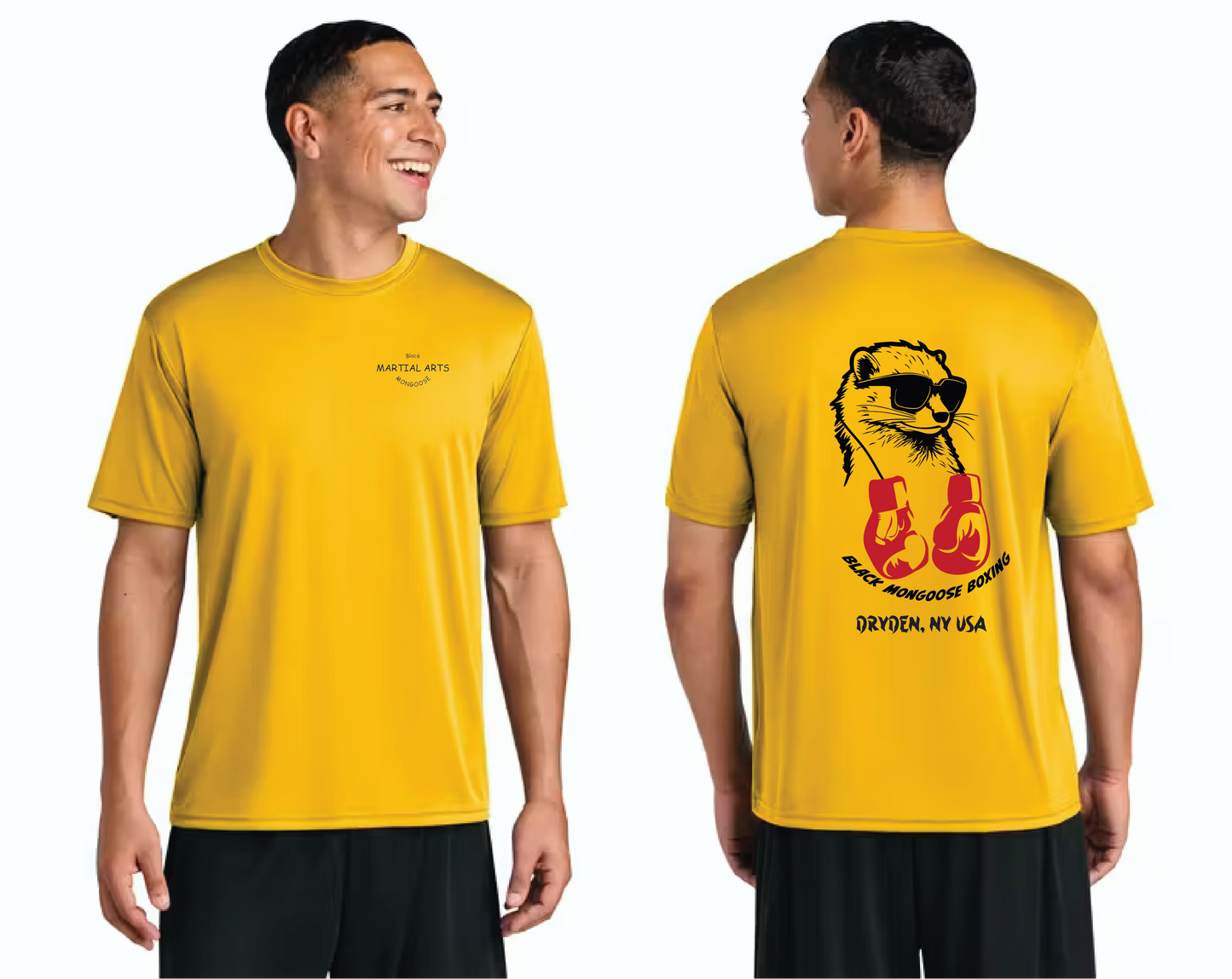 Black Mongoose Buster the Mongoose Athletic T-Shirt