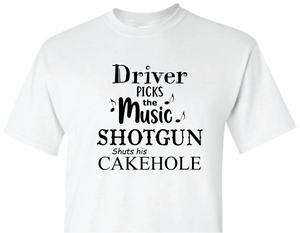 *Driver Picks the Music, Shotgun shuts his Cakehole*