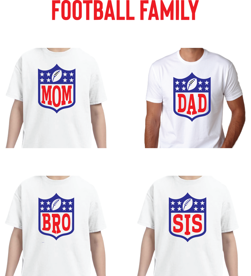 FOOTBALL FAMILY -email us for additional color options