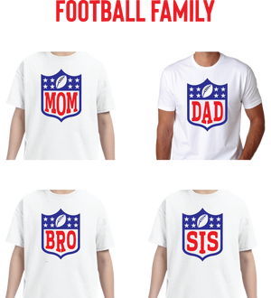 FOOTBALL FAMILY -email us for additional color options