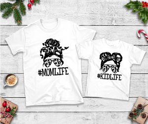 #MOMLIFE / #KIDLIFE Mommy and Me Shirts