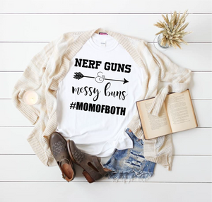 Nerf Guns & Messy Buns #momofboth